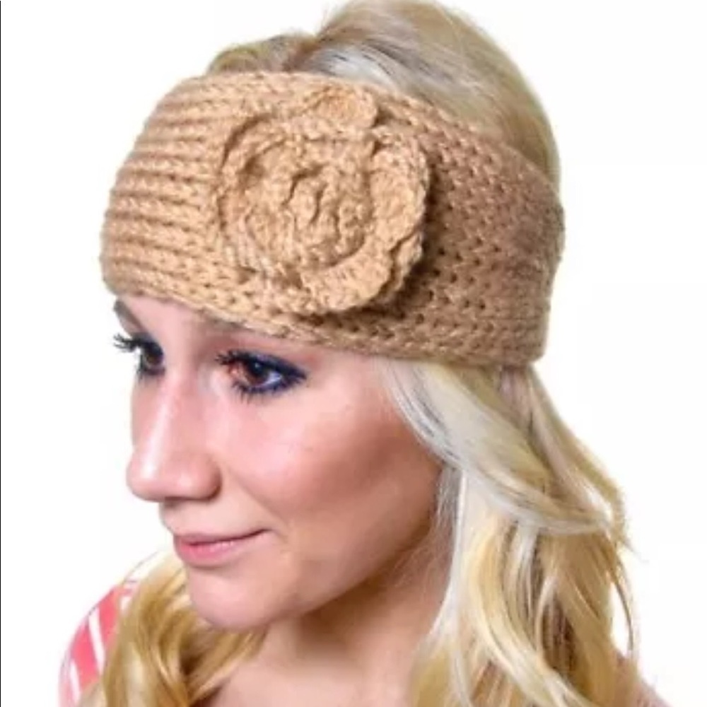 Boutique Tan Knitted Headband‎ Ear Warmer